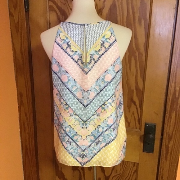 3 for 20 $ bundle Anthropologie pastel chevron dressy tank top - Picture 8 of 8